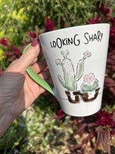 Cactus Coffee Cup Mug LoOkinG ShaRp Ceramic by Certified International