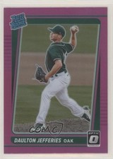 2021 Panini Donruss Optic Rated Rookie Pink Prizm Daulton Jefferies #69 00gy