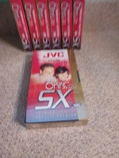 Lot of 7 Sealed JVC T-120 SX VHS Tapes 6 Hour EP Blank Video Cassette