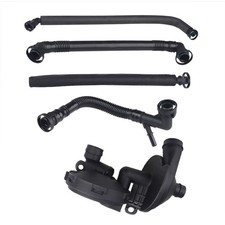 PCV Crankcase Vent Valve Breather Oil Separator Hose Kit with BMW E46, E39, E...