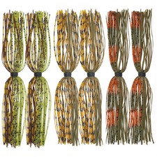 6Pcs Silicone Skirts fishing lure Artificial bait for Spinnerbait Buzzbait Bass