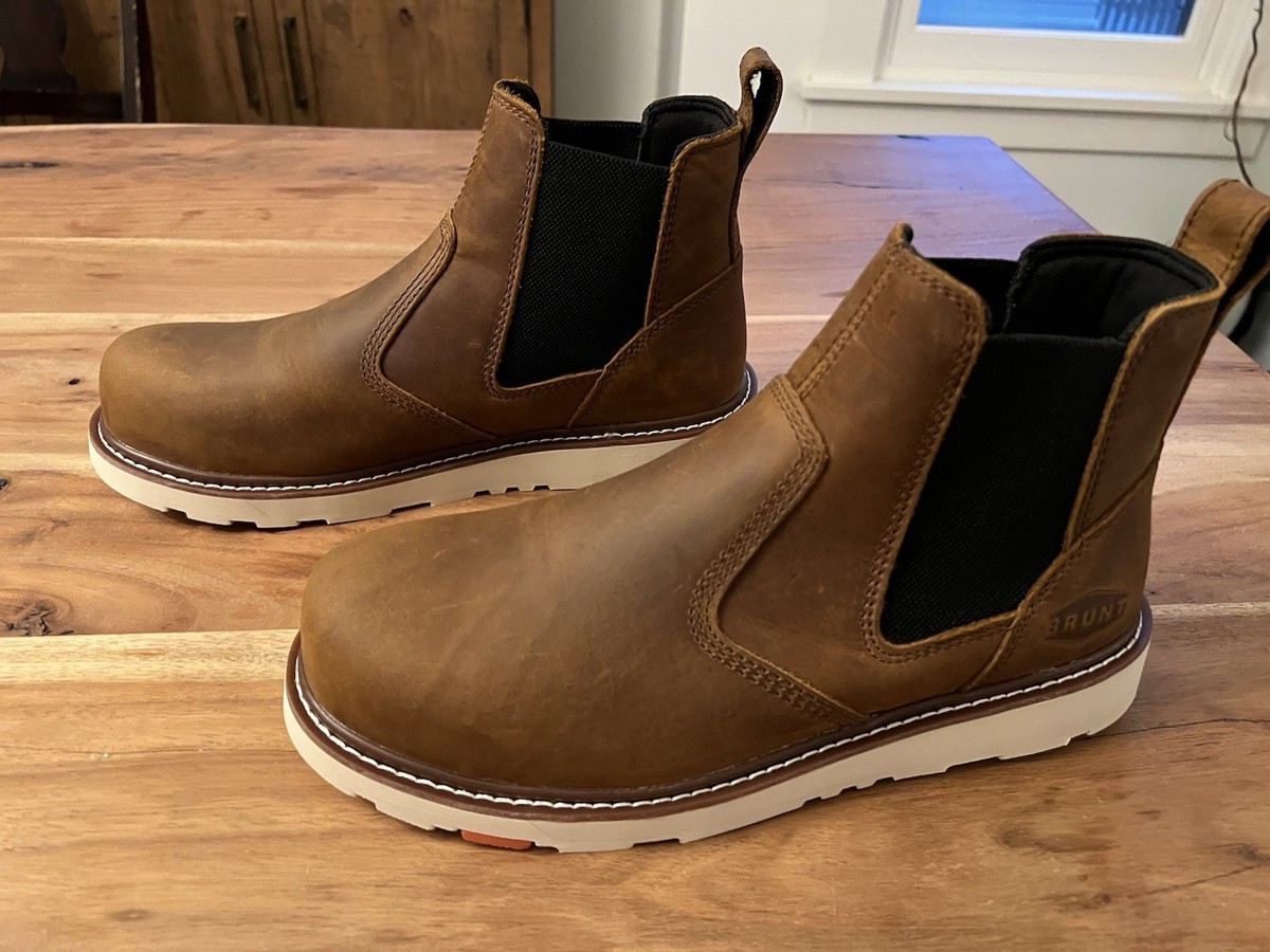 Brunt Ohman (Comp Toe) 6” Water Resistant Slip On Work Boots Men's