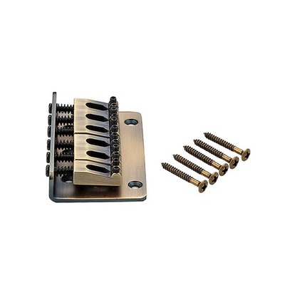 6 String Hardtail Saddle Bridge Top Load Gitarren Saitenhalter für E-Gitarre