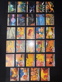 POKEKON TOPPS THE FIRST MOVIE COMPLETE BLACK LOGO 72/72 ENG EXC 1998