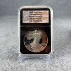2003-W American Silver Eagle Dollar Genuine Proof PCS Stamps & Coins Deep Cameo