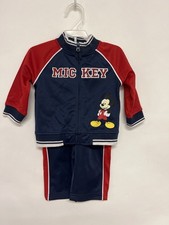 Disney Mickey Mouse Baby Tracksuit Set 2pc Jacket Pants 6  9 Months