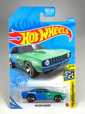 Hot Wheels 69 Copo Camaro Hw Speed Graphics 610 Falken Blue Green Hot Wheels 69 Copo Camaro Hw Speed Graphics 610 Falken Blue Green