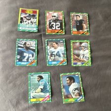 Topps 1986 NFL Football Card Lot 8 Marcus Allen Howie Long Ed Jones White
