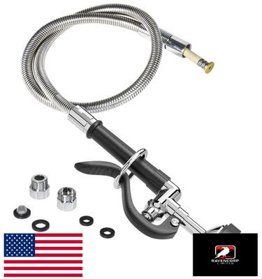 #ad FAUAID Commercial Pre Rinse Sprayer 45quot; Hose 1.42 GPM Kitchen Restaurant $134.98