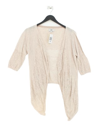 Noa Noa Women's Cardigan XS Tan 100% Cotton V-Neck Cardigan