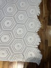 VINTAGE COTTON MARGUERITE SUNFLOWER POPCORN PINWHEEL CROCHET BEDSPREAD COVER — photo 6