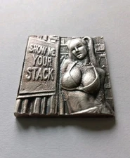 1.1 oz Silver Hand Pour, Naughty, Sexy, Show Me Your Stack, txloot