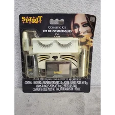 Spirit Halloween Cat Cosmetic Kit Makeup Eyelashes Nail Polish Decals