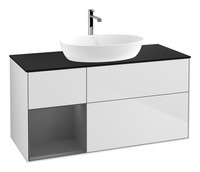 Villeroy & Boch Finion Waschbeckenunterschrank FüR Becken Mittig Regal Links...