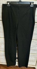 Talbots High Waist Straight Pant Black Stretch Women  s SZ 6