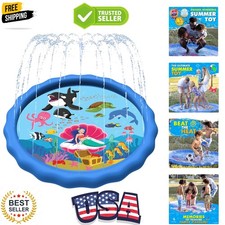 89 Extra Large Splash Pad for Kids Dogs Great Outdoor Toys for Toddlers 1...