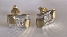 Ohrstecker Gold 333 8k Ohrringe Schmuckstück Stein Kein Bruchgold Altgold