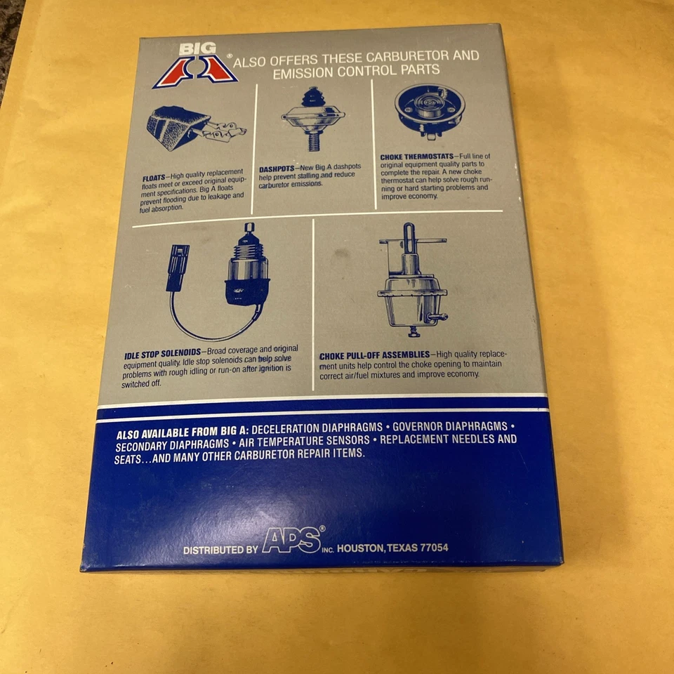 ¡Kit de carburador NOS Hygrade 975 en caja BigA! ¡Hecho en USA! ¡Envío gratis! Foto 3 de 4