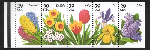 US Pane #2760-2764a 29¢ Garden Flowers, Never Folded , MNH