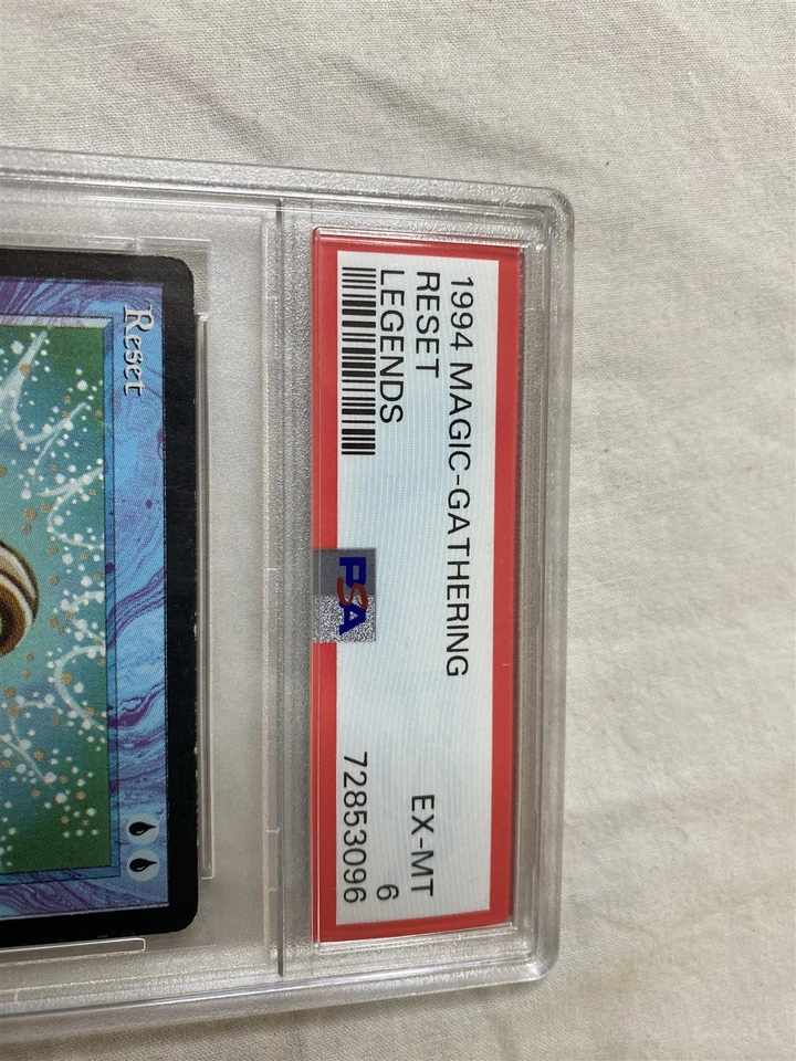 1994 Magic The Gathering Legends Reset PSA EX-MT 6 - Image 3 of 4