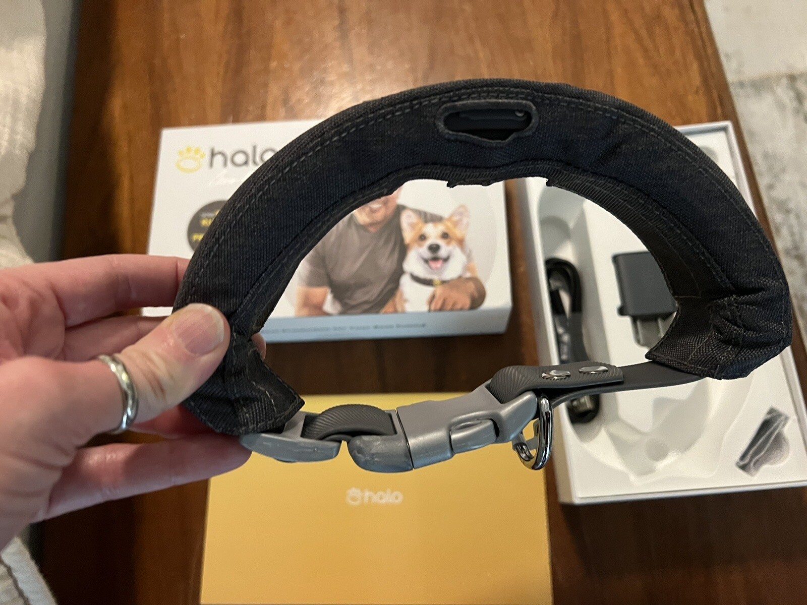 Halo 2 Caesar Millan Wireless Dog Fence w/GPS Collar Gray Med (Open