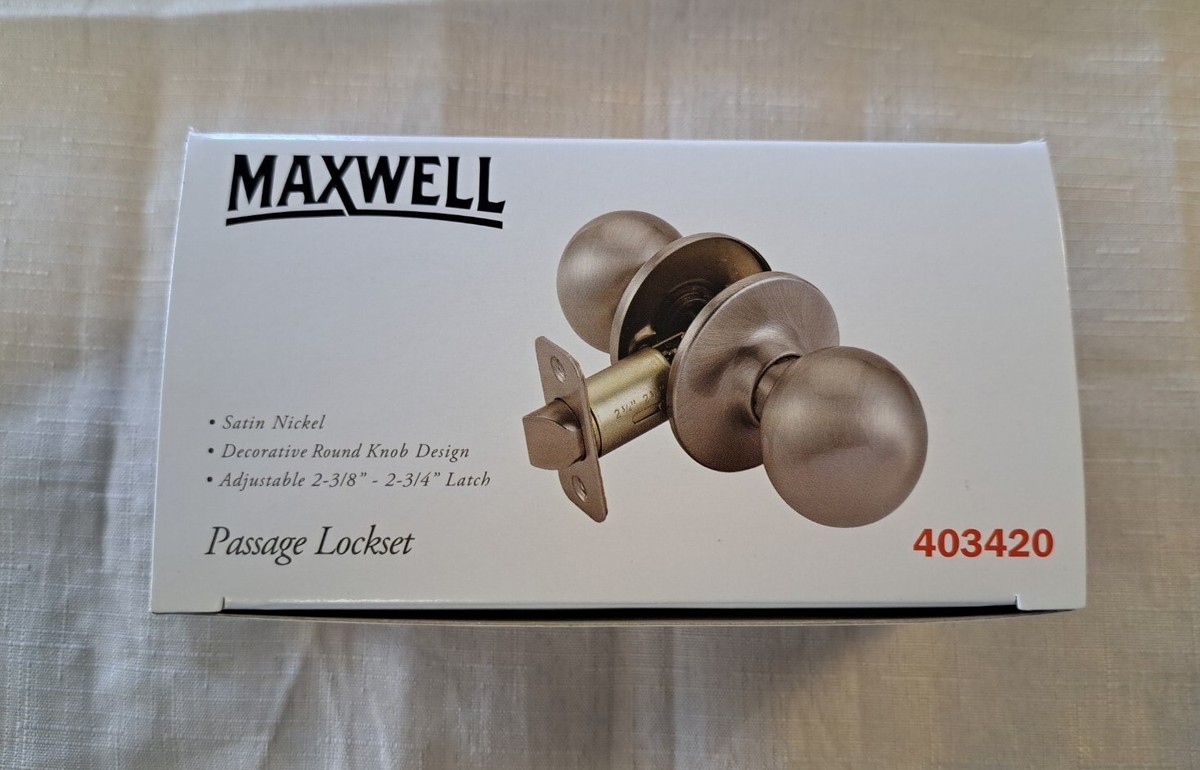 Maxwell Passage Lockset Satin Nickel 403420 | eBay