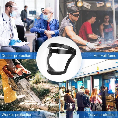 2X Anti-fog Shield Safety Full Face Super Protective Head Cover Transparent Mask - Picture 13 of 14