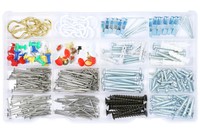 Wall Hanging Assortment Kit Brass Plated Hooks White Hooks Picture Hangers Th... on sale Wall Hanging Assortment Kit Brass Plated Hooks White Hooks Picture Hangers Th... on sale