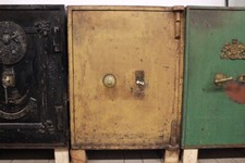 Cassaforte apribile / originale inglese / marrone / chiave / periodo metà '800 