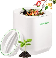 VIVOSUN 4L 500W Electric Kitchen Composter Compost Bin 3 Mode Odorless AutoClean