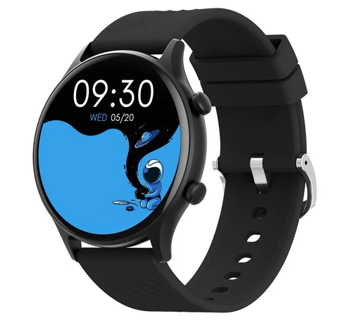 Atlanta Fitnesstracker Smartwatch Schritte Puls Blutdruck Telefon Schwarz 9726/7