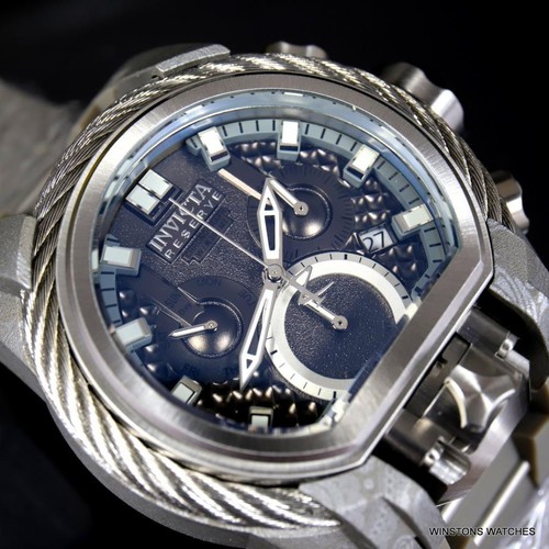 Invicta Reserve Bolt Zeus Magnum Hydroplated Gray 52mm Swiss Mvt Watch New - 第 3/12 張圖片