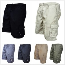 Men Cargo Shorts Stretch Lightweight Quick Dry Pockets Relaxed Fit Chino Pants