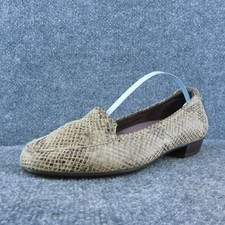 Clarks Women Loafer Shoes Brown Leather Slip On Size 6.5 Medium