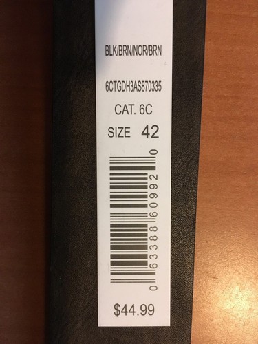 CINTURÓN BÁSICO REVERSIBLE DH3 PARA HOMBRE 42 NEGRO Y MARRÓN - Imagen 2 de 2