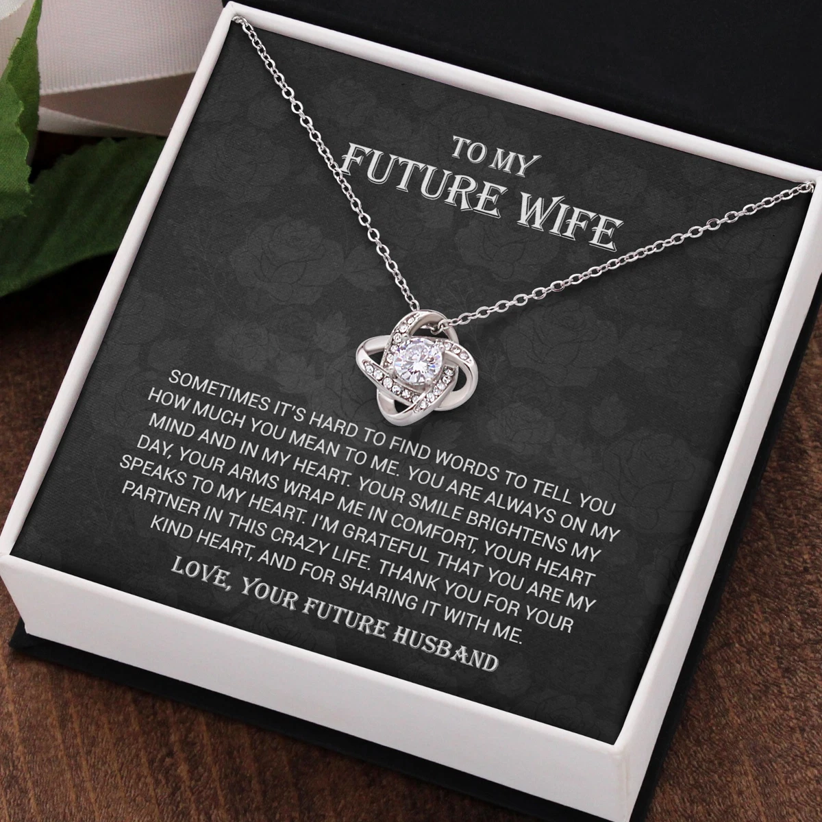 To My Future Wife Necklace Valentine Gift For Her Birthday Gift