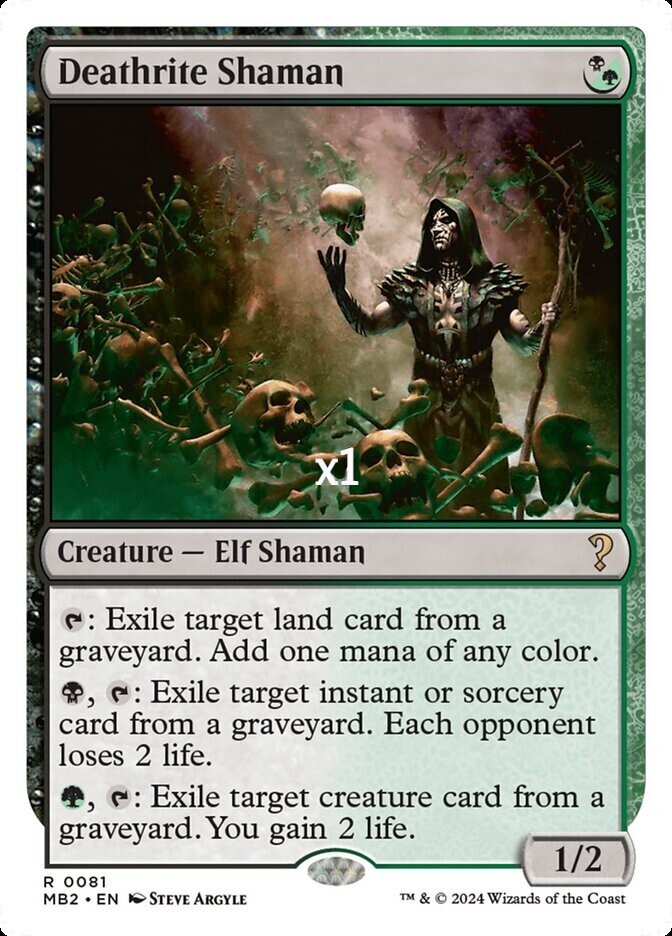 MTG Retro Ravnica Remastered RVR Deathrite Shaman MINT