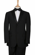 Black Tuxedo Suit Single Breasted Jacket Black Wedding Suit Coat Only Sale