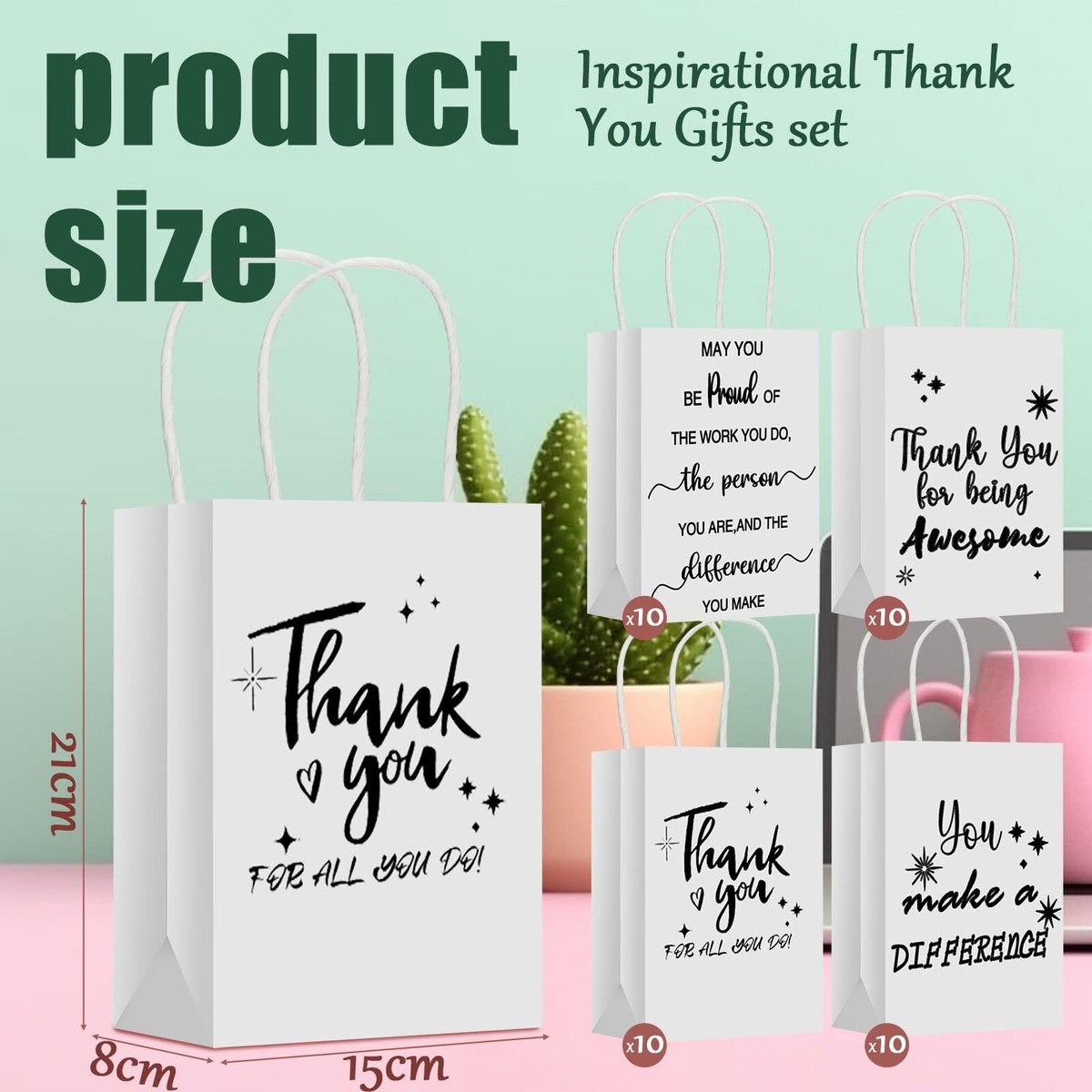 Employee Appreciation Bags Wedding Gift Bags For Guests 50 Pcs Thank