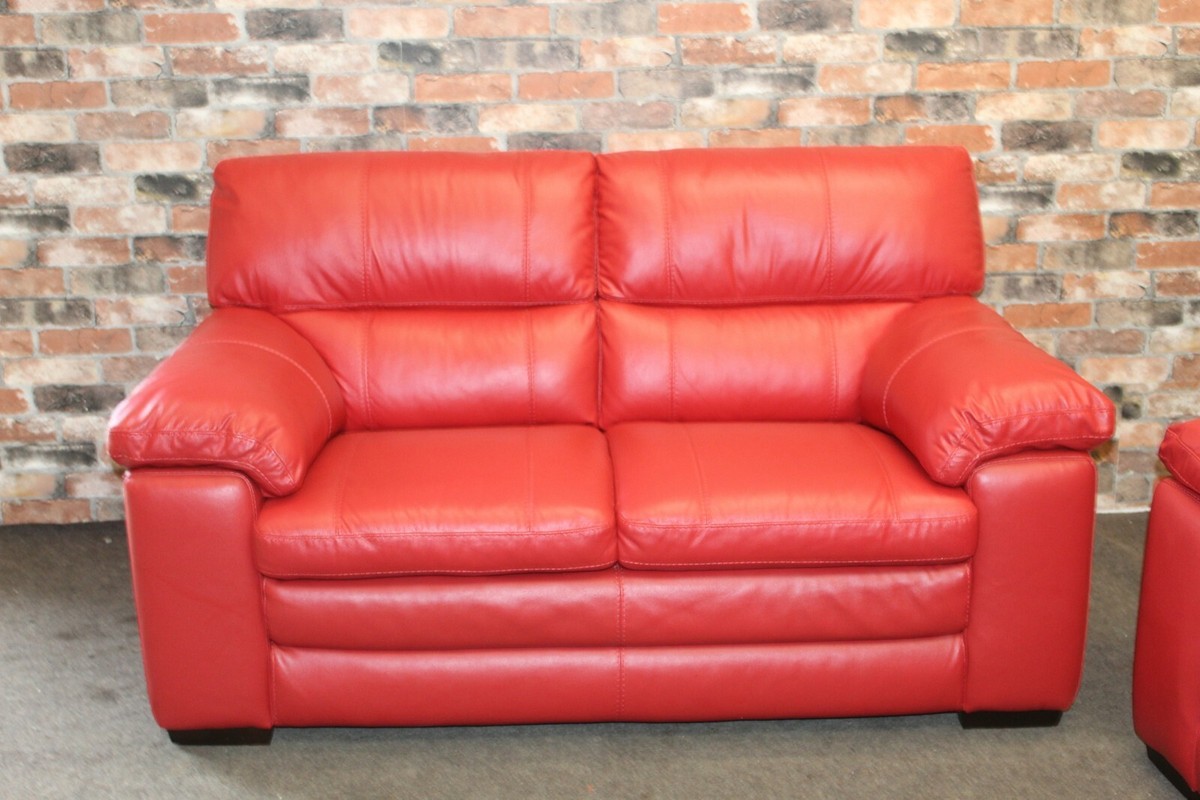 Red Leather Sofa Furniture Village Matttroy
