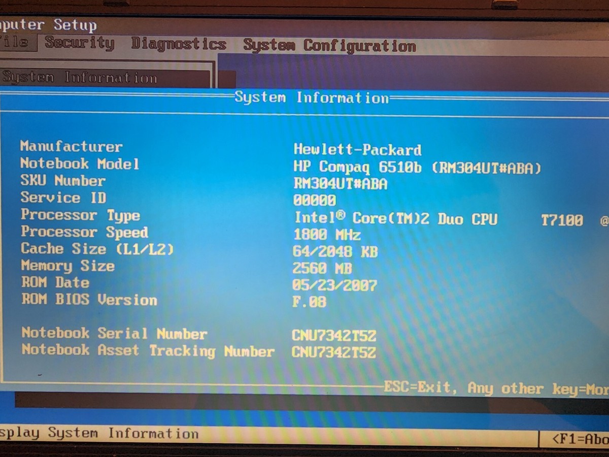 Disco Rigido Interno HP 250GB SATA 2.5&Prime; Per Laptop HP Compaq 6510b 6515b &ndash; Con Windows 10 Professional Installato, 5400 RPM, Usato In Buone Condizioni