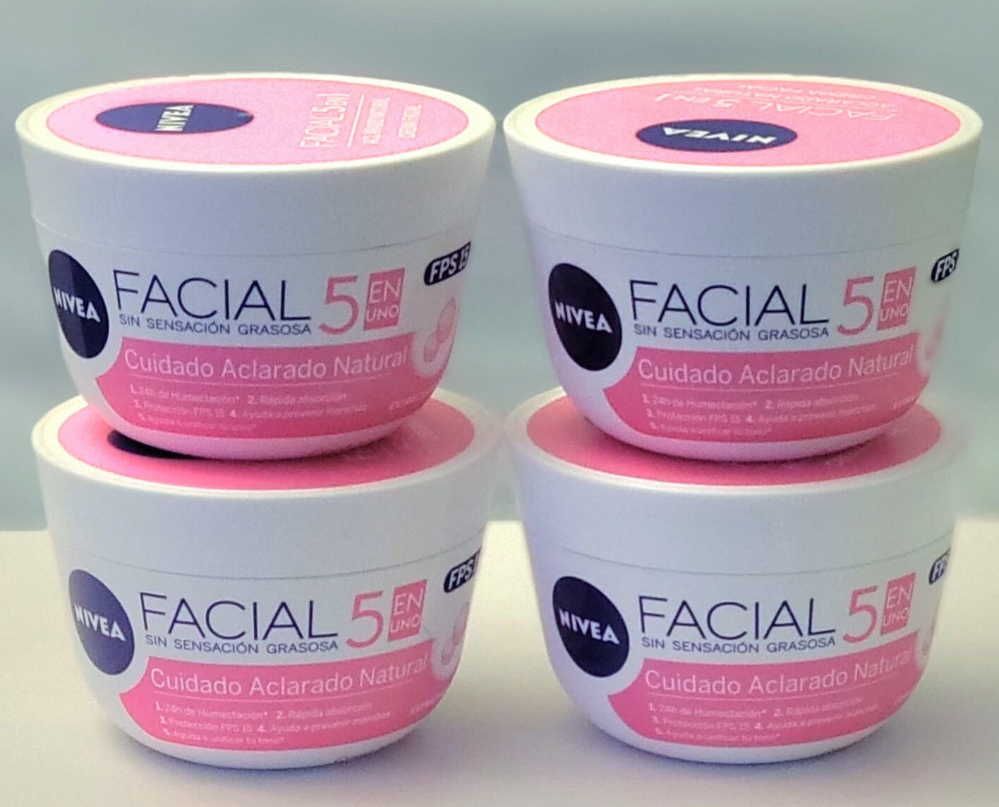 4x Nivea 5-in-1 Facial Care Cream 200ml for Men