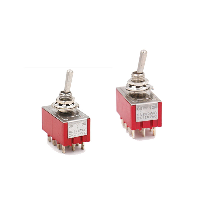4PDT Lacthing Rocker Toggle Switch Heavy-Duty 10A 380V 15A 250V 12P ON ...