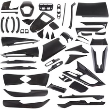 ABS Carbon Fiber Interior Center Console Trim Cover Fits Corvette C8 2020-2025