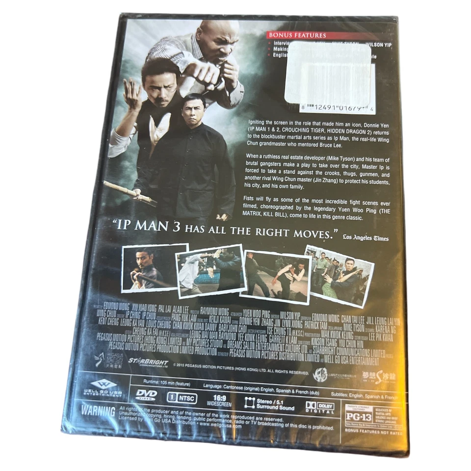 Ip Man 3 (DVD )Donnie Yen , Mike Tyson , Lynn Hung and Jin Zhang - Image 2 of 3