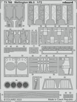 MW22 Eduard 73766 Wellington Mk.Ii 1/72 Pe Set For Airfix