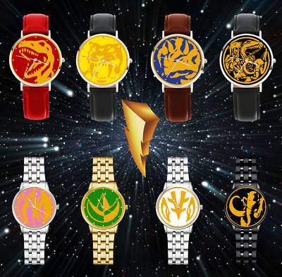 Power Rangers Dino Coins Engraved Wrist Watch