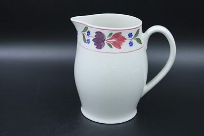 Adams Old Colonial Blumenmotiv Porzellan Kanne Pitcher Krug  ca. 0,5 L H 15 cm