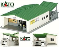 KATO STAZIONE FERROVIARIA LOCALE di INGRESSO TRENI con PENSILINA DISCESA SCALA-N