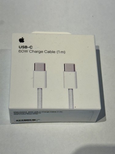Apple USB-C 60W Charge Cable 3.3 Ft/1m MQKJ3AM/A - Genuine - NEW Sealed A2795 - 第 1/2 張圖片